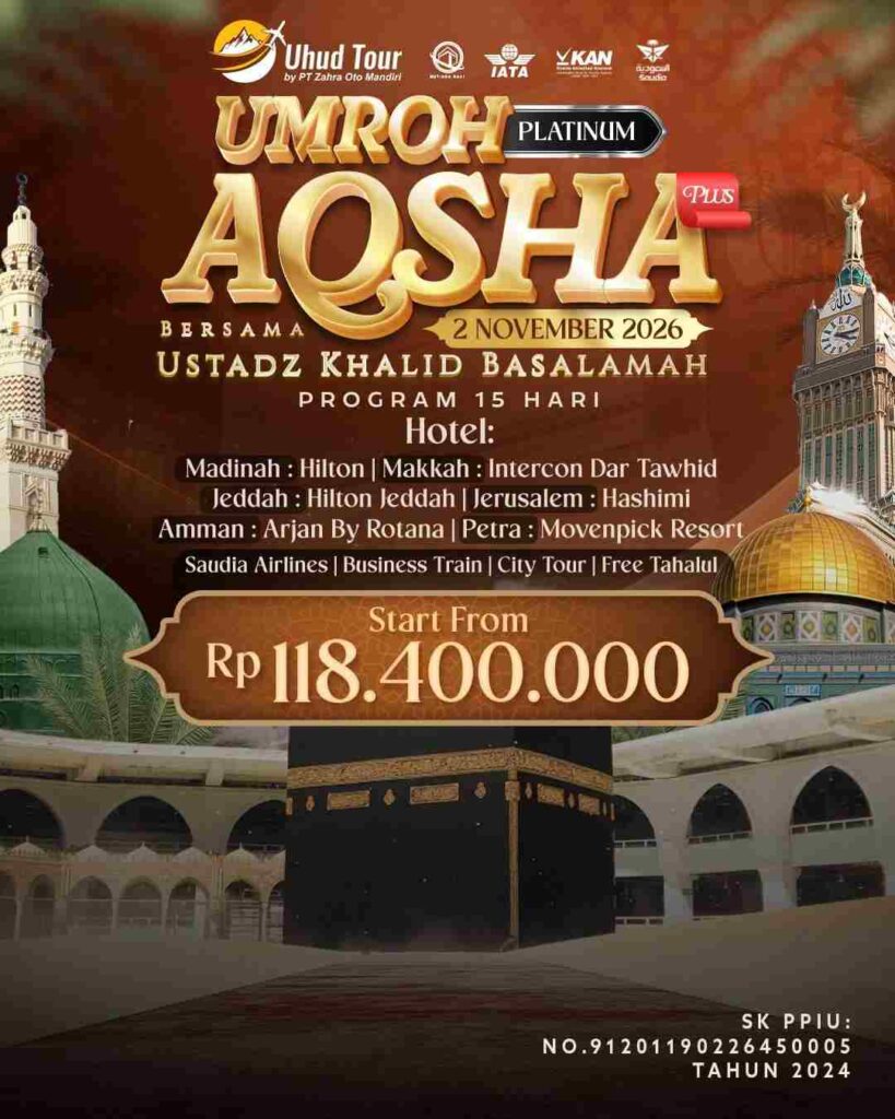paket platinum plus al-aqsha uhud tour november 2026